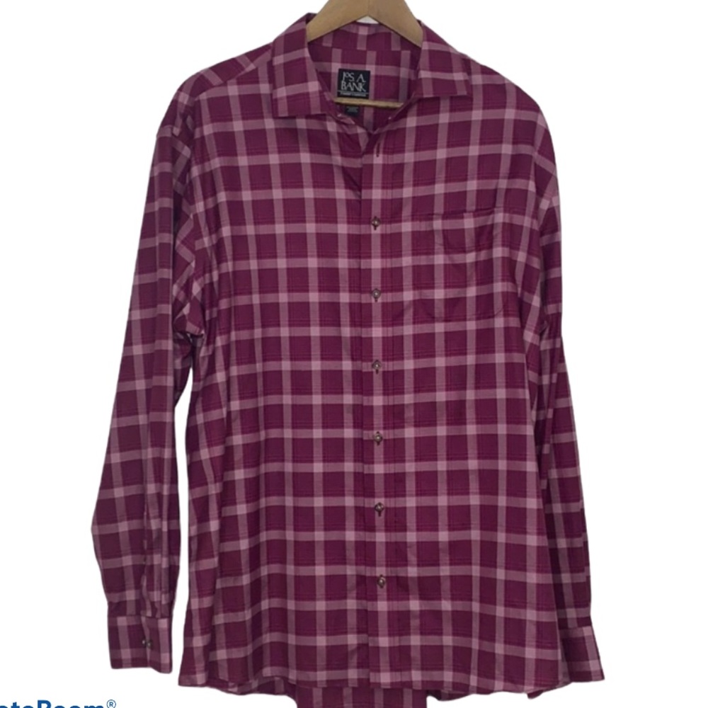 Jos.A.Bank Men’s XL Plaid Button Down Shirt